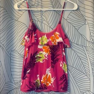 Tropical pattern tank top